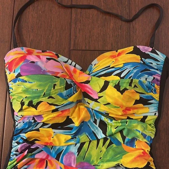 La blanca floral print one-pieces swimsuit - Picture 2 of 11